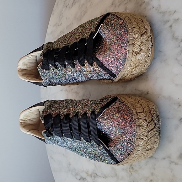 The Shoe Box Rainbow Glitter Espadrilles - Picture 3 of 5